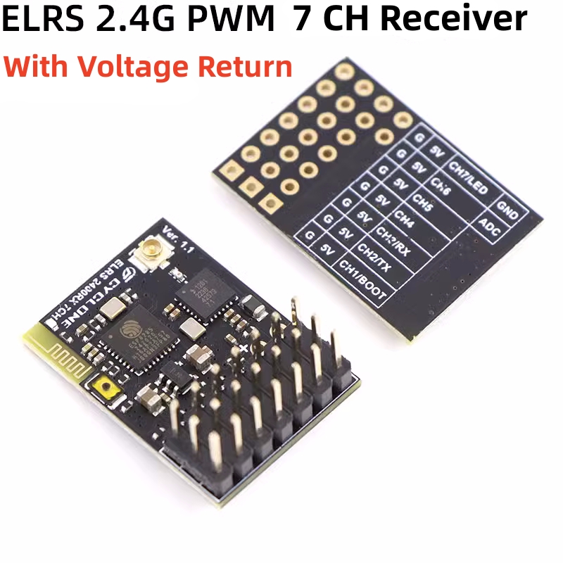 Fpv Drone Quadcopter - Elrs 2.4G PWM ตัวรับสัญญาณ7CH 6CH crsf