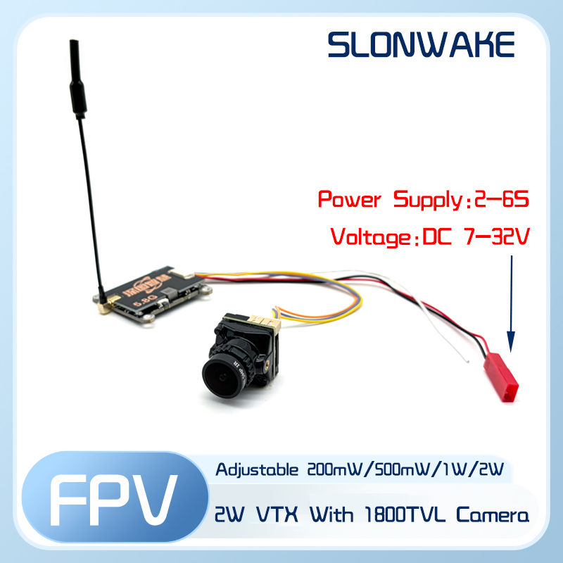 SLONWAKE 5.8G 56CH 2W เครื่องส - Fpv Drone Camera บทวิจารณ์และราคา