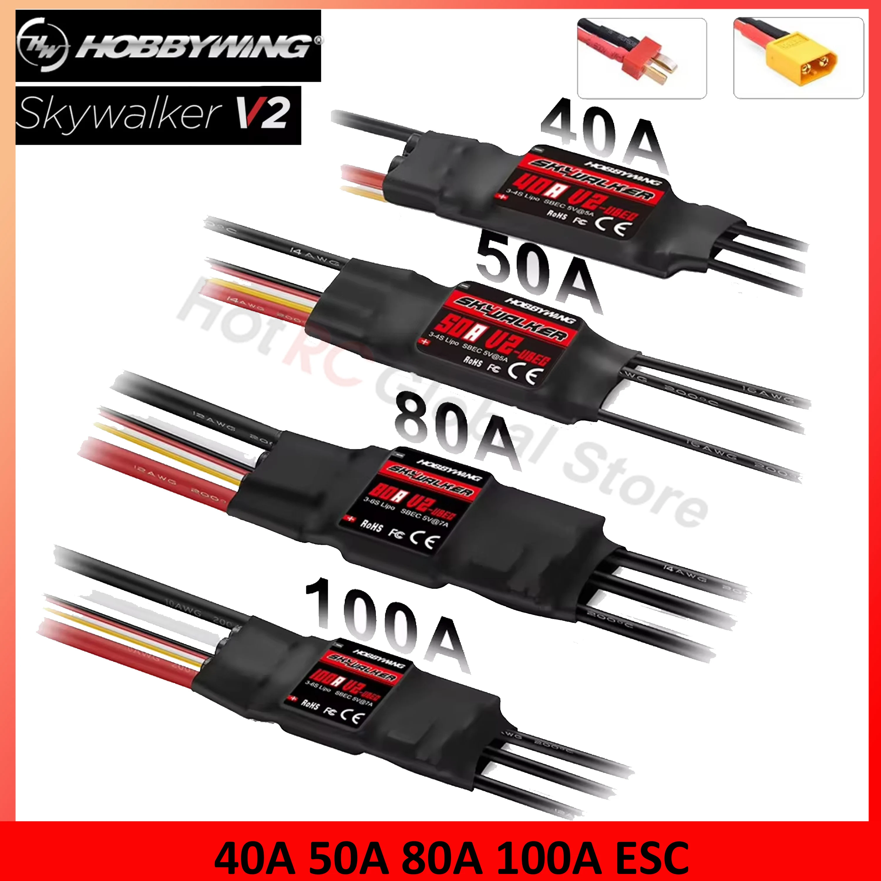Hobbywing Skywalker ชุด V2 80A - Fpv Drone Motor บทวิจารณ์และราคา