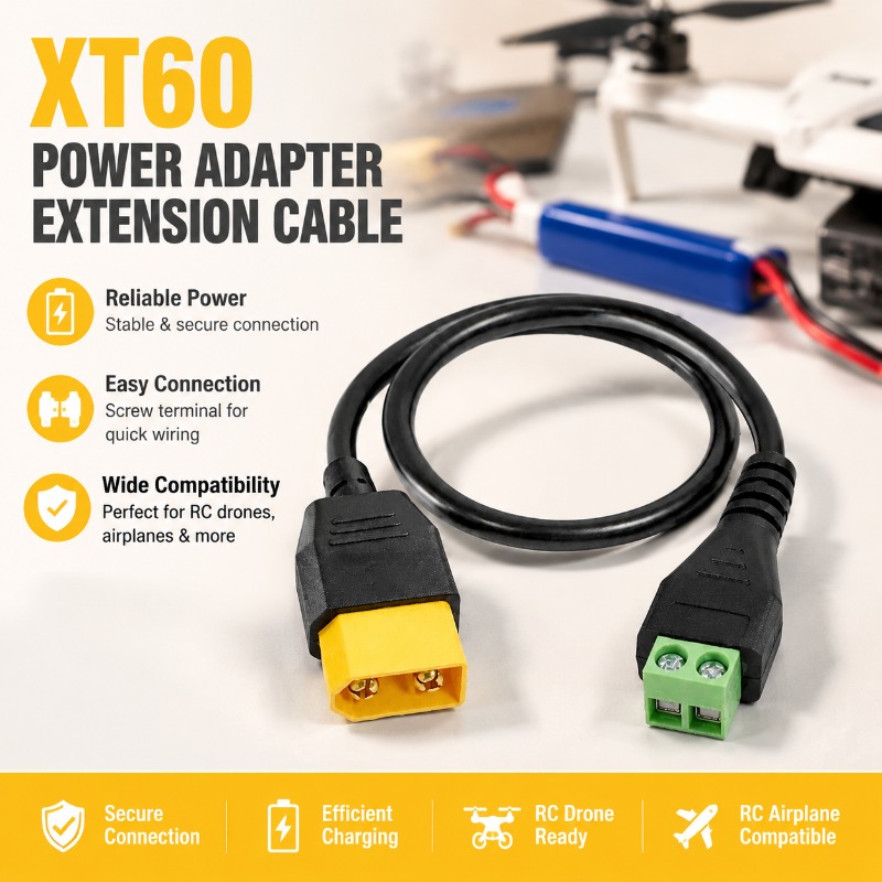 สายอะแดปเตอร์ XT60 ตัวผู้-ตัวเ - Fpv Drone Charger บทวิจารณ์และราคา